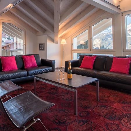 Chalet Brunner Penthouse Wengen Bagian luar foto