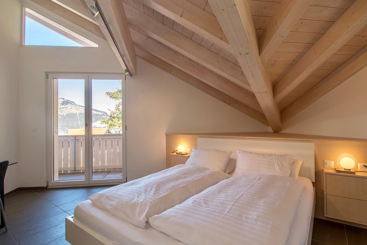 Chalet Brunner Penthouse Wengen Bagian luar foto