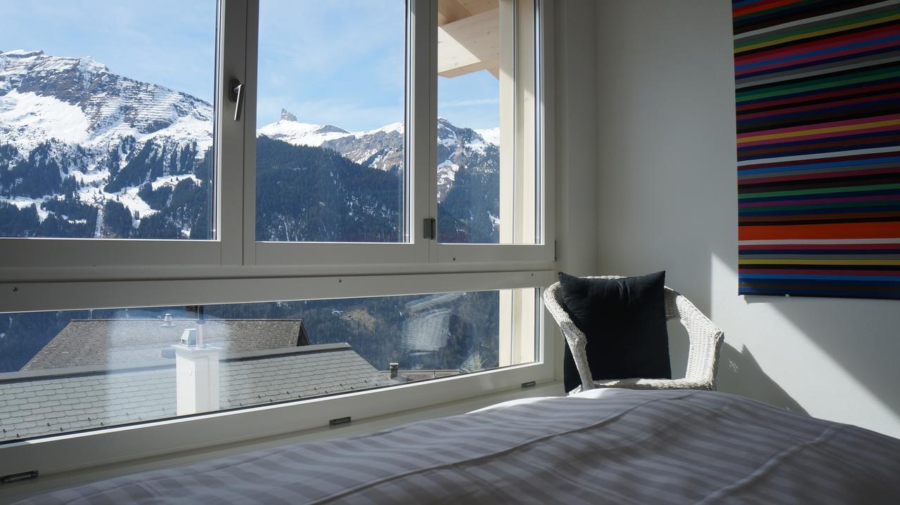 Chalet Brunner Penthouse Wengen Bagian luar foto