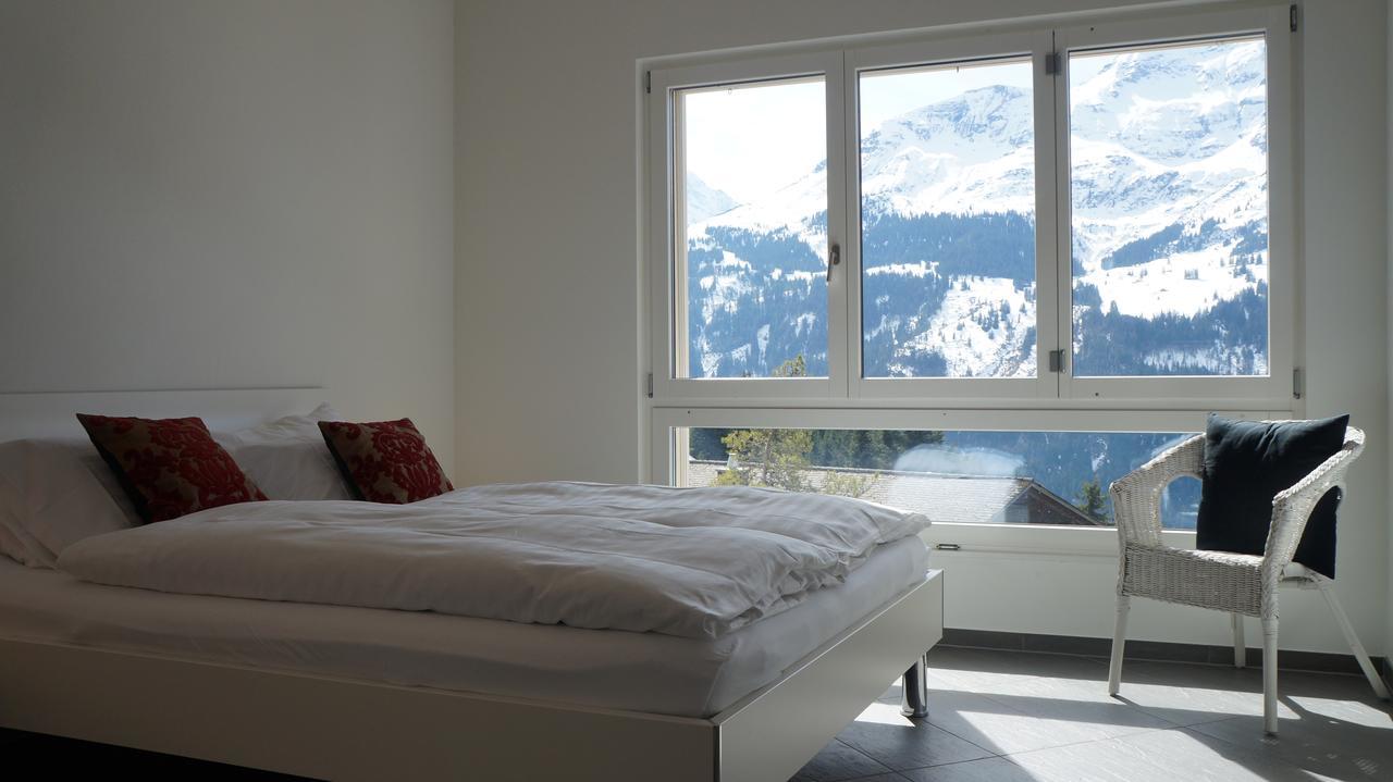 Chalet Brunner Penthouse Wengen Bagian luar foto