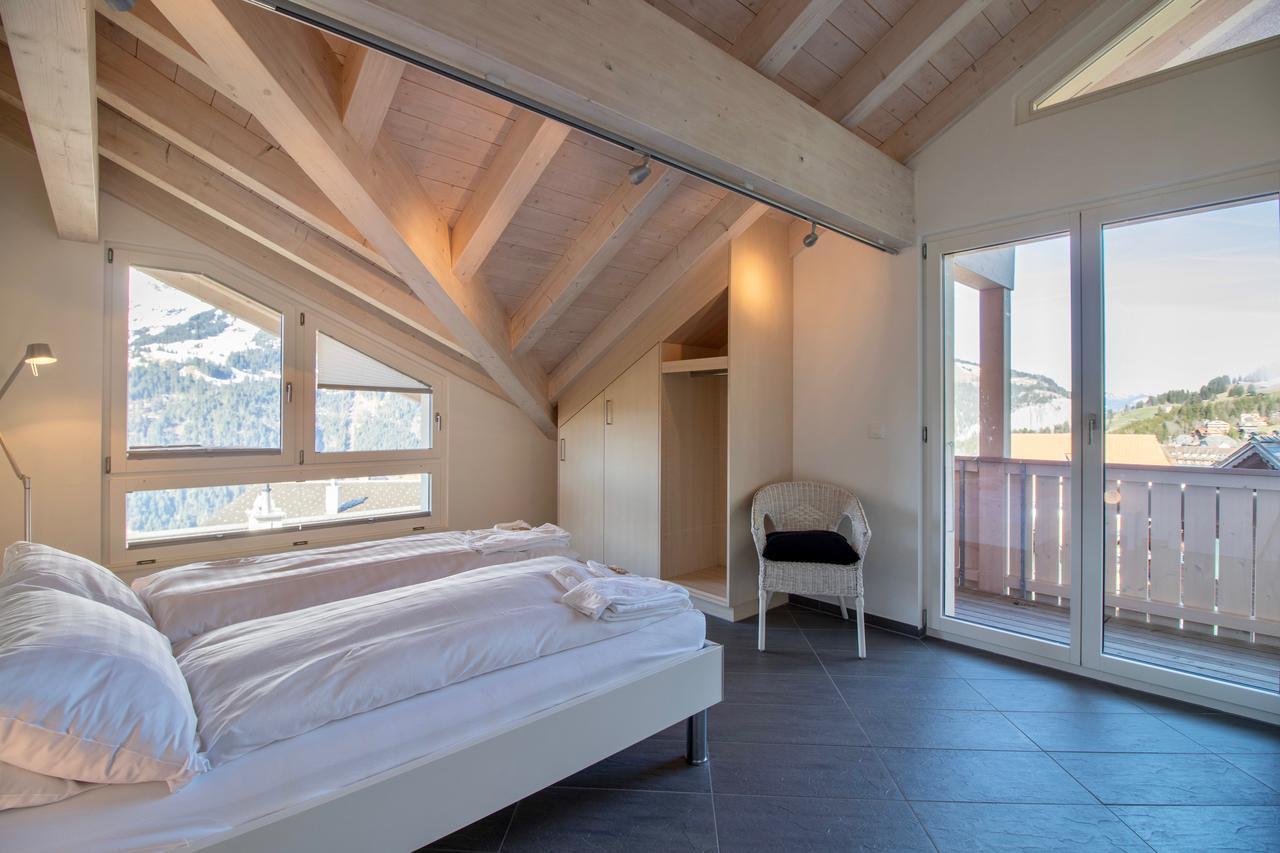 Chalet Brunner Penthouse Wengen Bagian luar foto