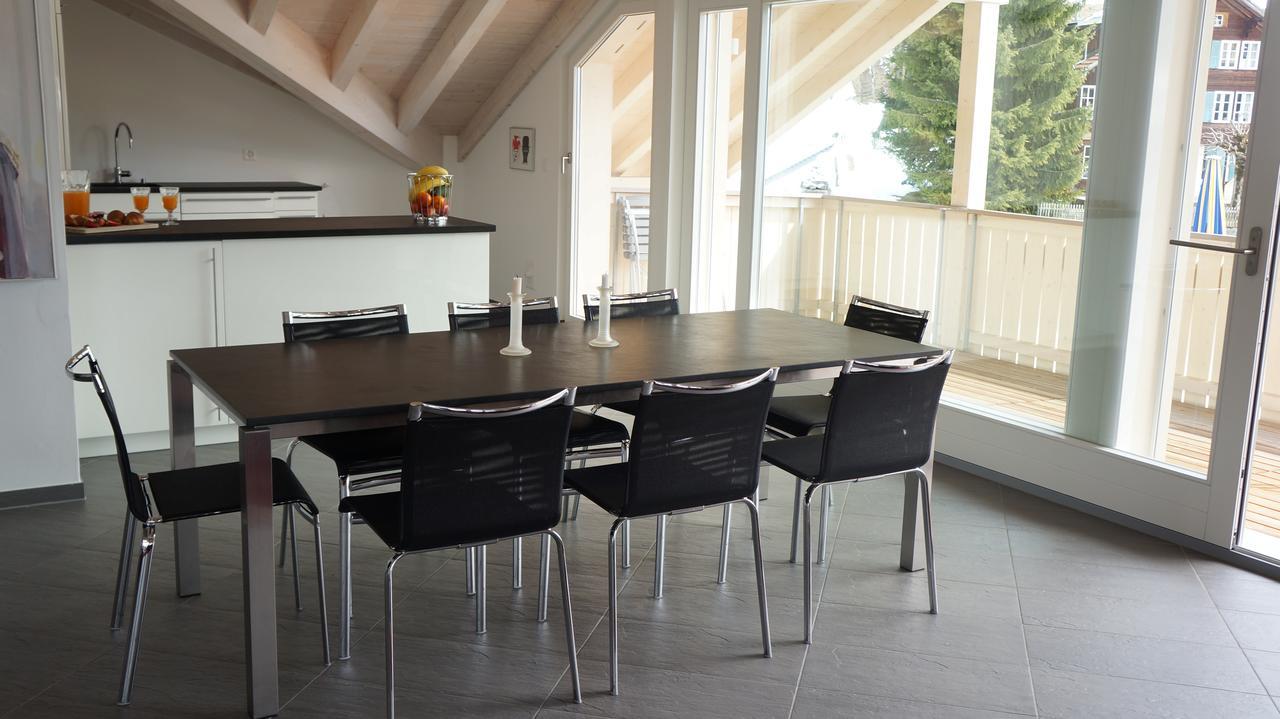 Chalet Brunner Penthouse Wengen Bagian luar foto
