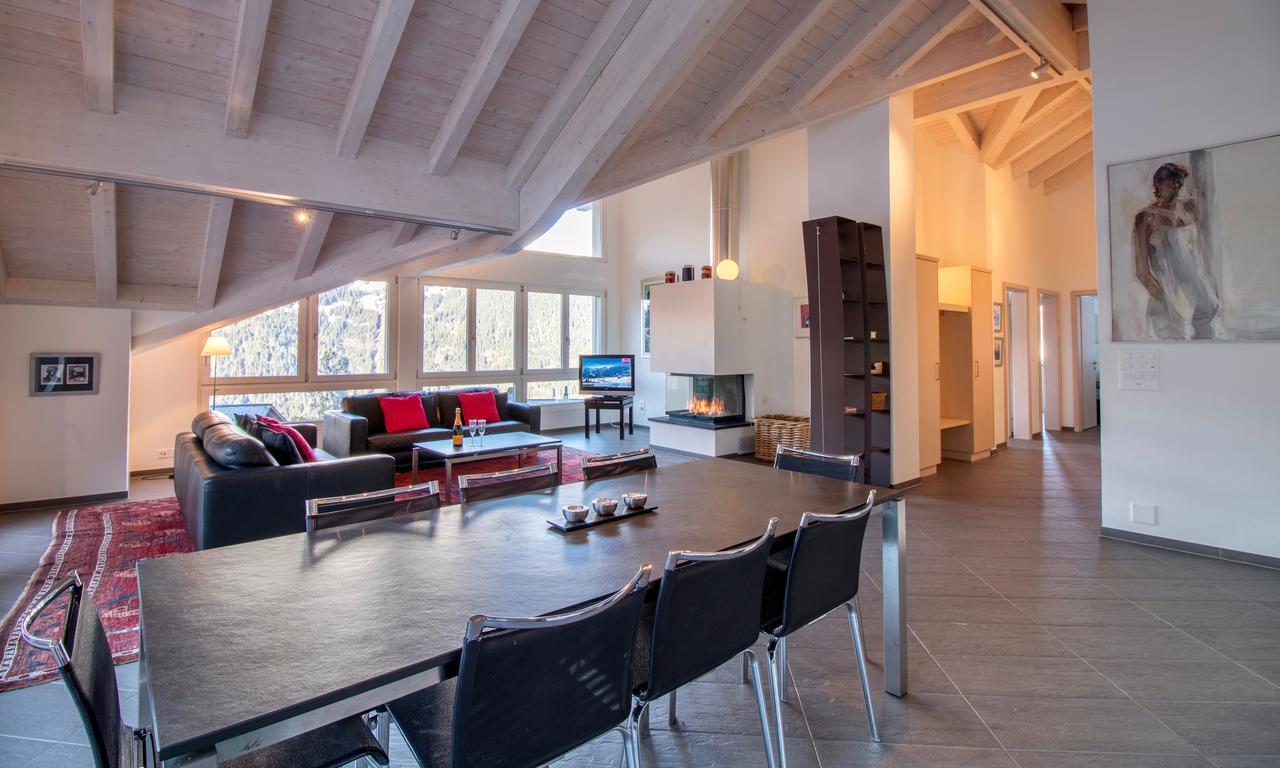 Chalet Brunner Penthouse Wengen Bagian luar foto