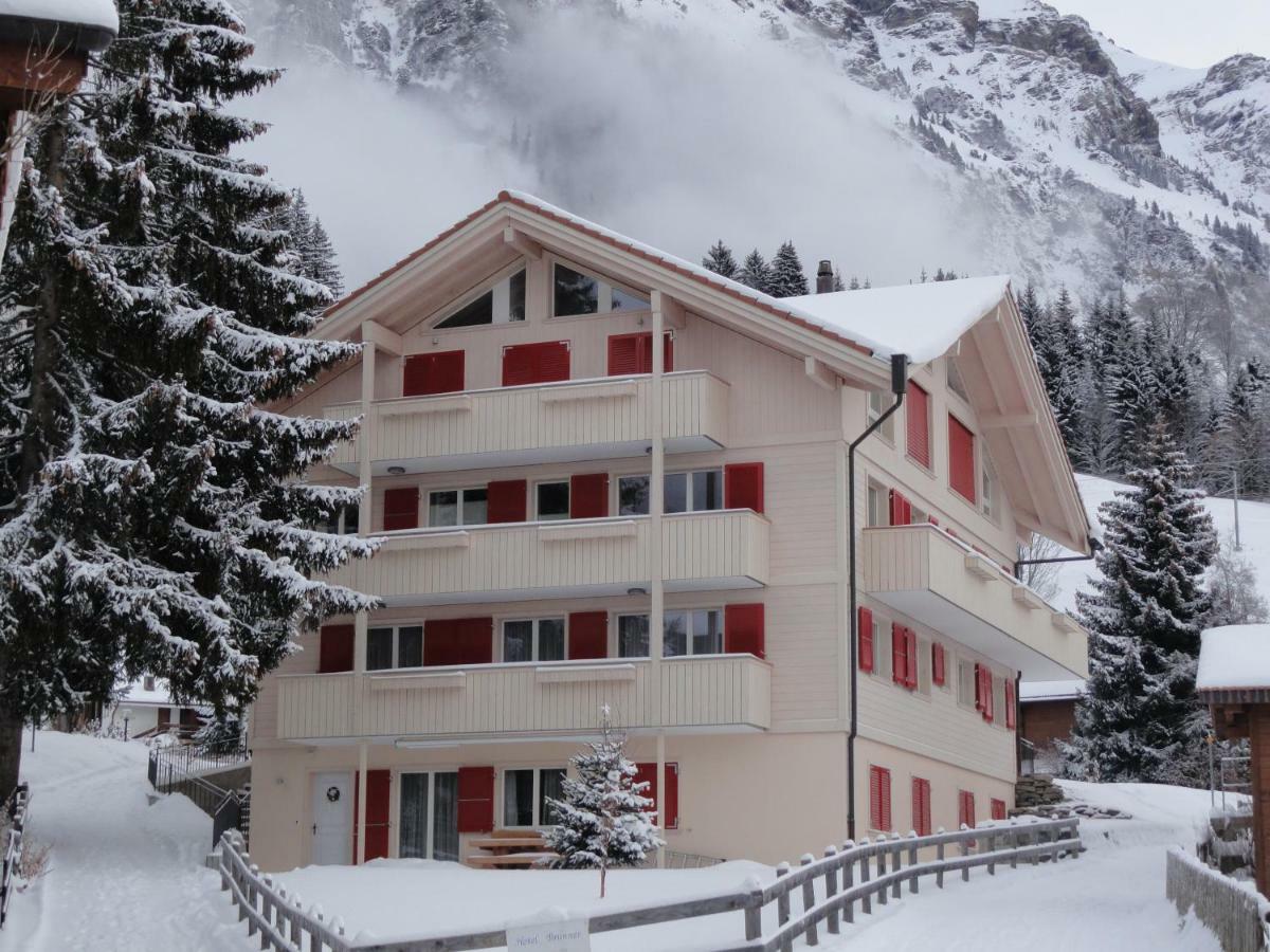 Chalet Brunner Penthouse Wengen Bagian luar foto