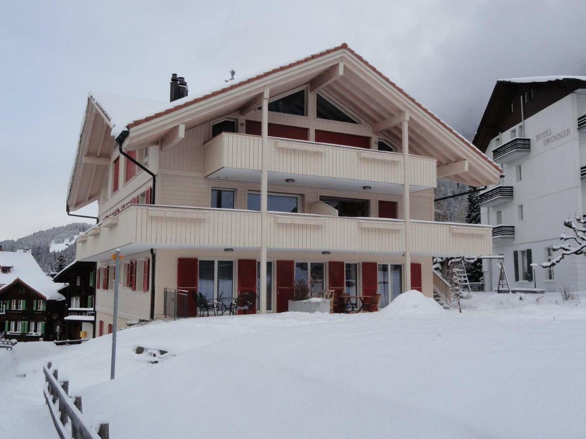 Chalet Brunner Penthouse Wengen Bagian luar foto